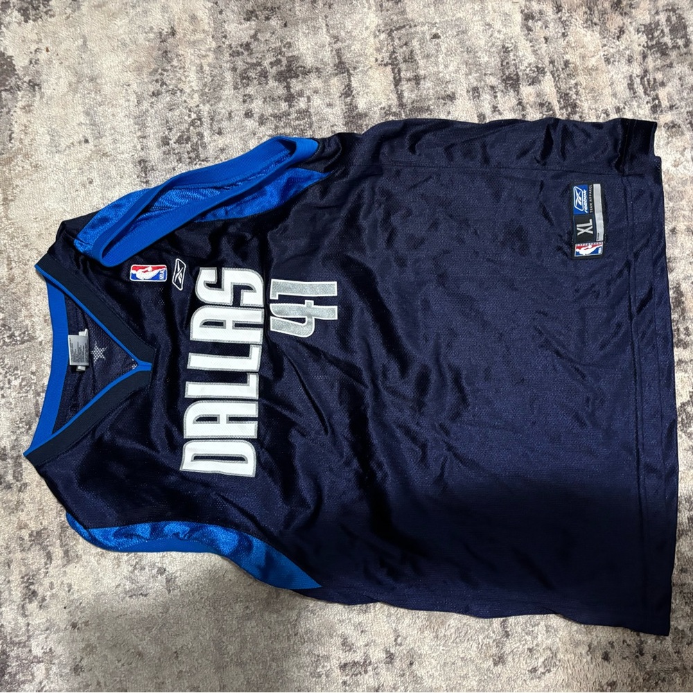 NBA Dallas Blue and Black Jersey